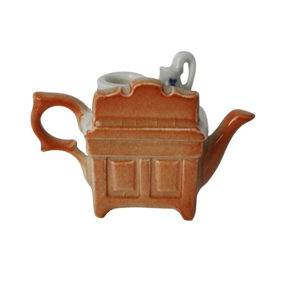 Vintage Mini Miniature Paul Cardew Wash Stand Cupboard Tea Pot Teapot - Picture 4 of 7